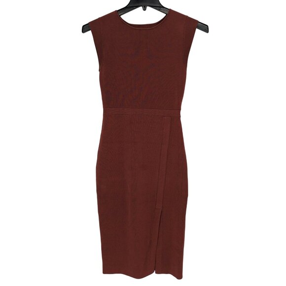 Aritzia Babaton Brown Midi Sweater Dress S - Picture 1 of 10